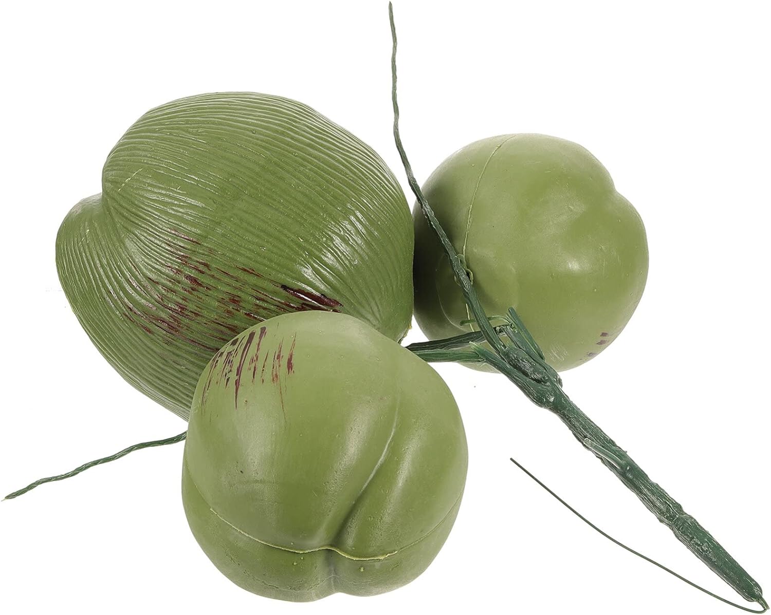 Artificial Coconut Decor for Tropical Party and Farmhouse Display