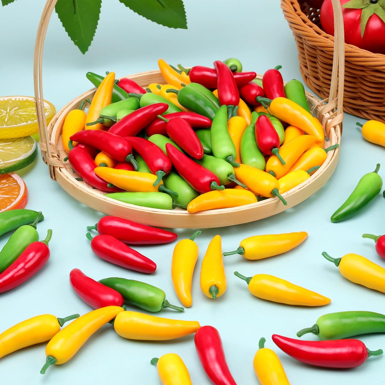 Gresorth 60pcs Artificial Mini Pepper Chili Decor