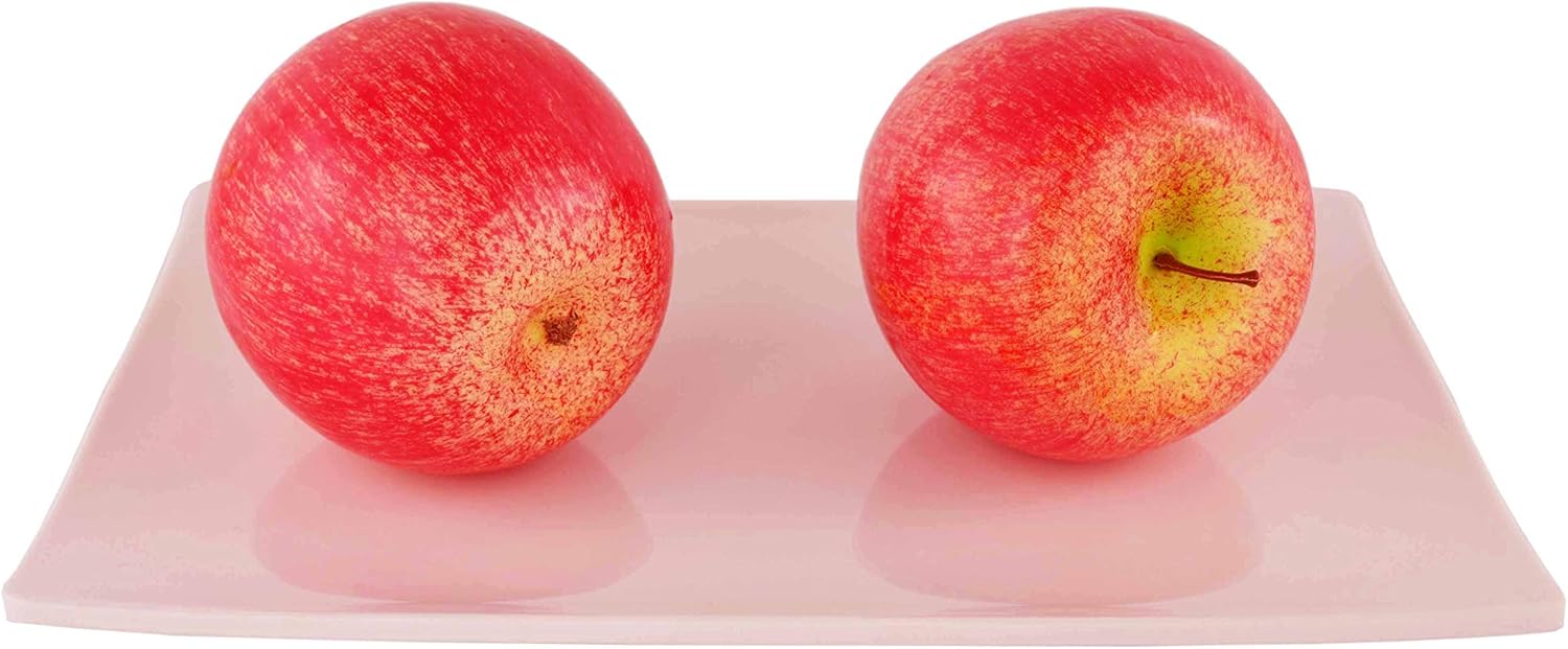 JEDFORE Realistic Artificial Red Apples Set 8Pcs Decoration