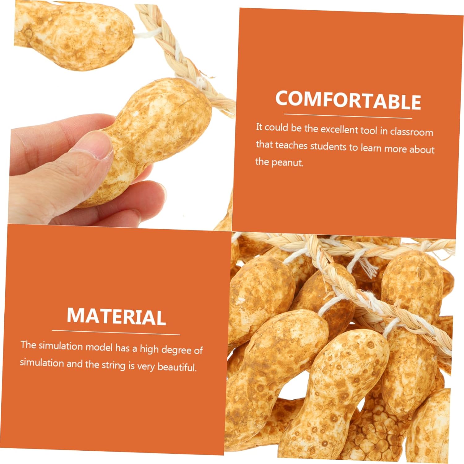 GLEAVI 5 Pack Artificial Peanut String Decorations