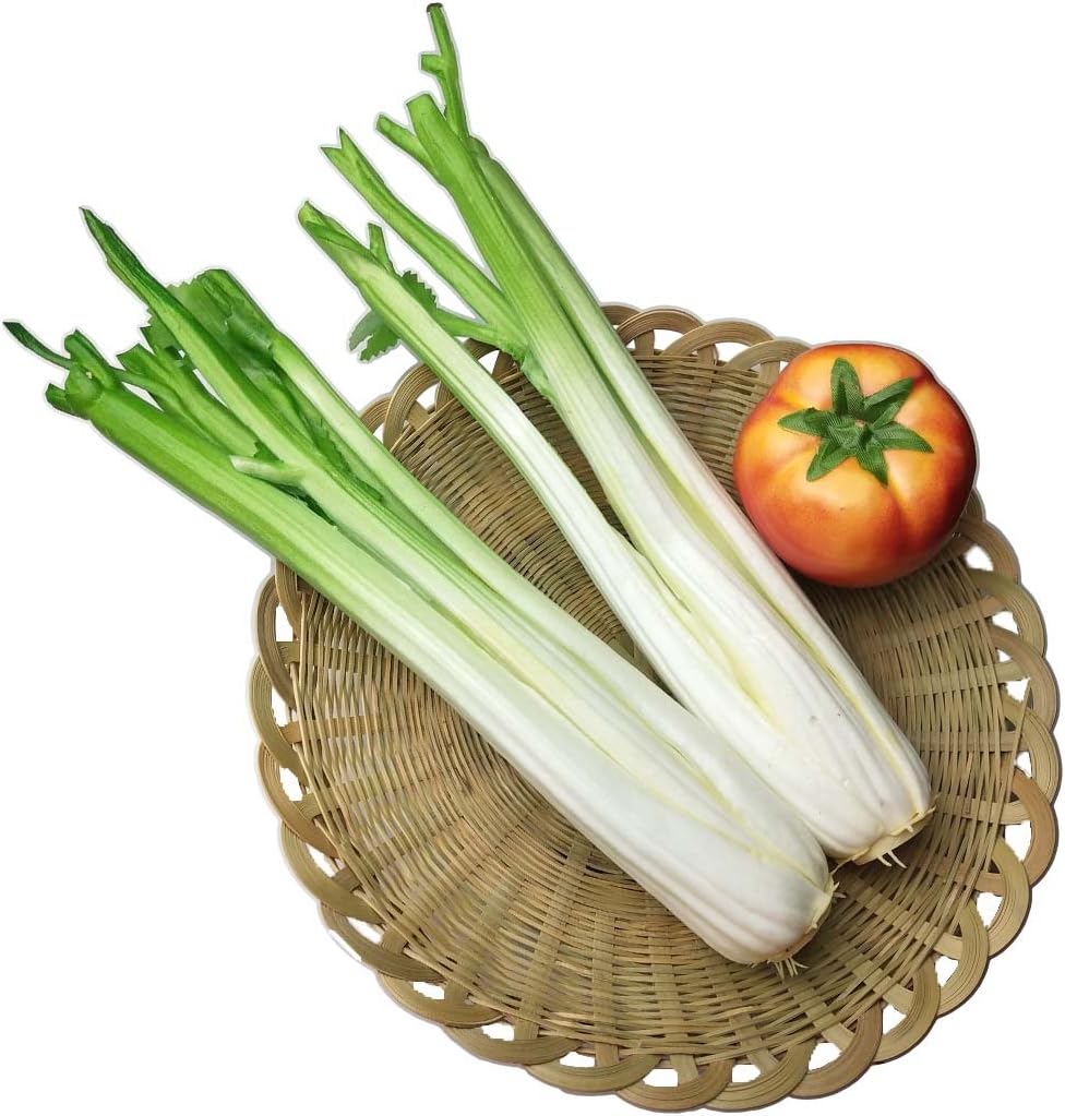 Lorigun Artificial Celery Sticks 2Pcs for Kitchen Decor