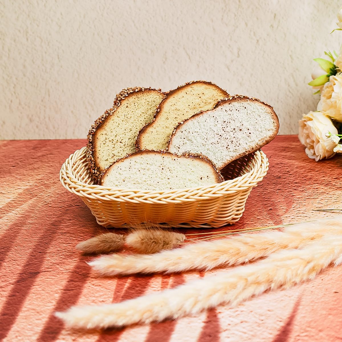 4pcs Realistic Artificial Bread Set for Home Bakery Display