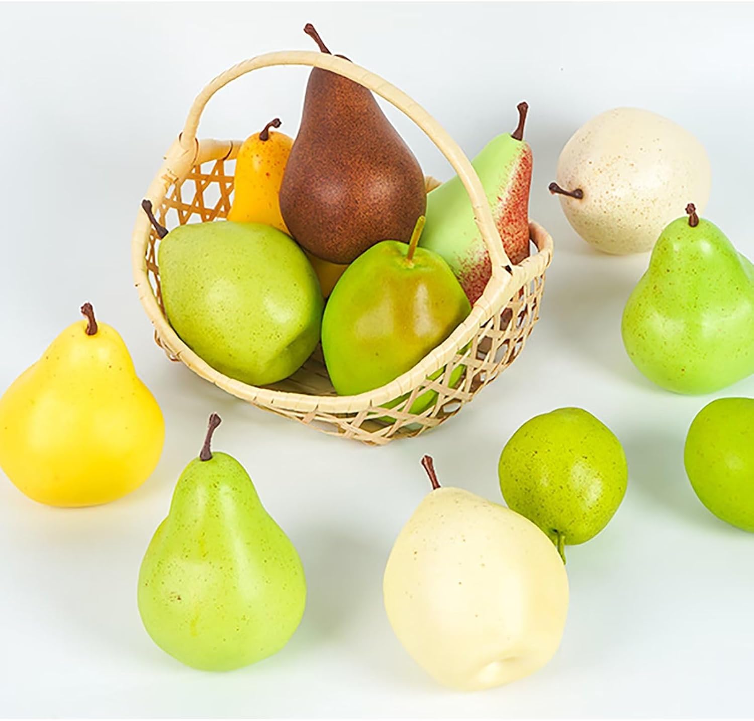 Emivery 6Pcs Artificial Pears Set for Home Decor