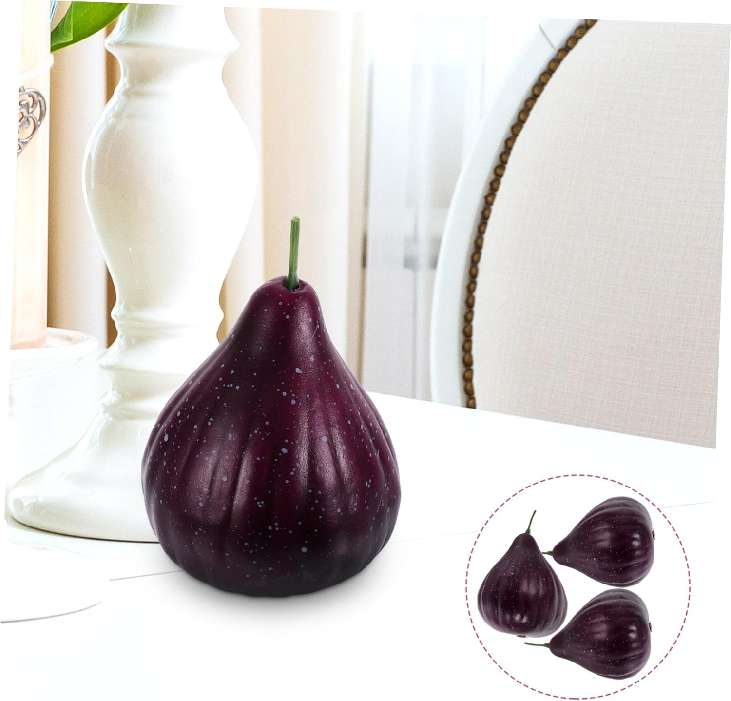 Zerodeko 9pcs Realistic Artificial Fig Ornaments