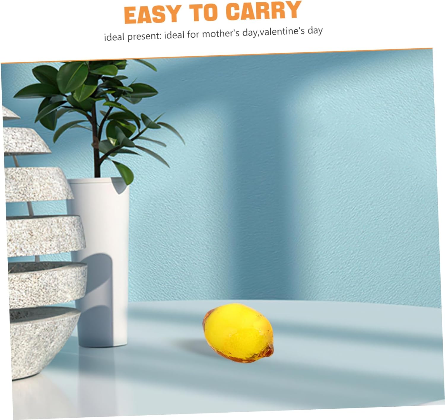 Zerodeko Realistic Artificial Lemon and Pear Decorations