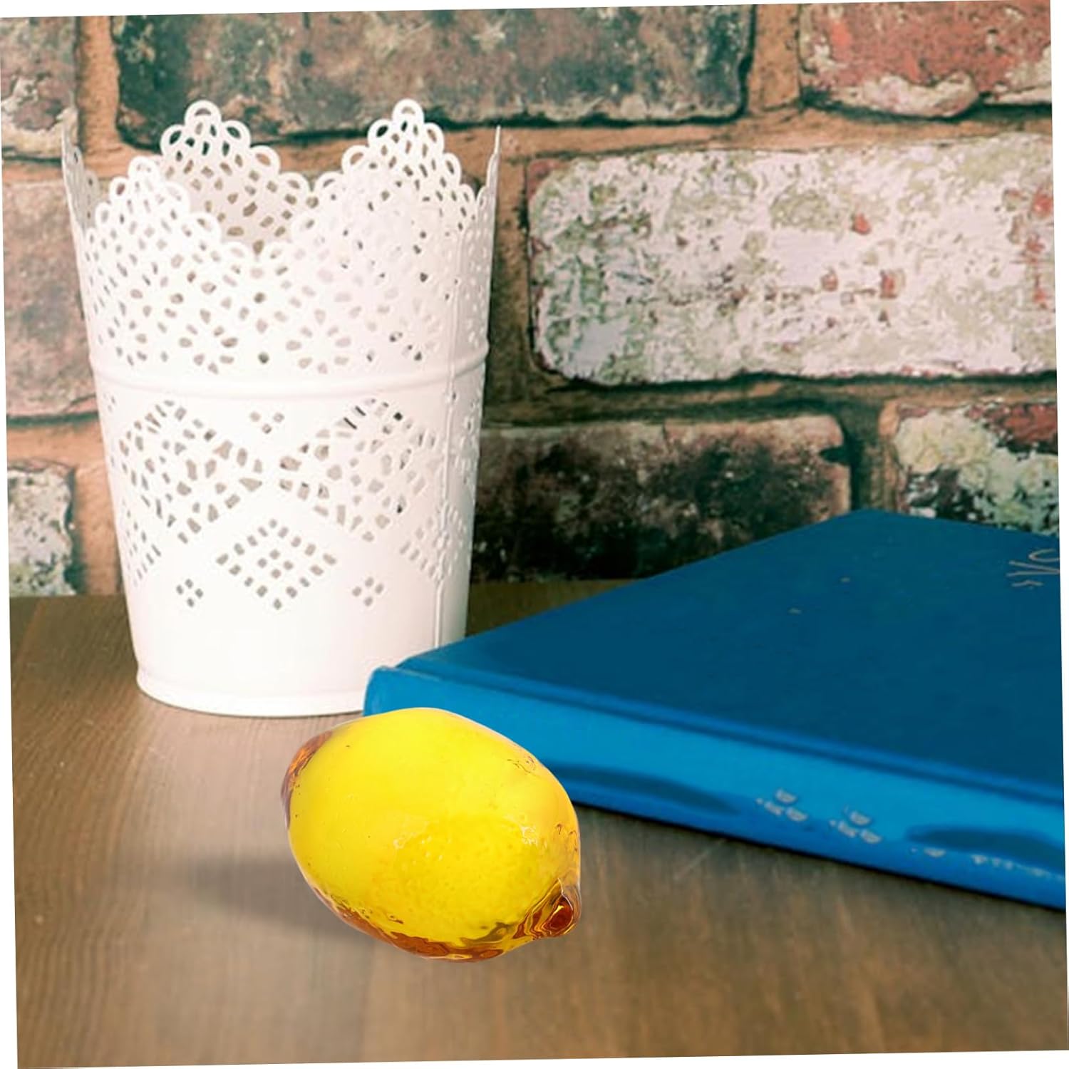 Zerodeko Realistic Artificial Lemon and Pear Decorations