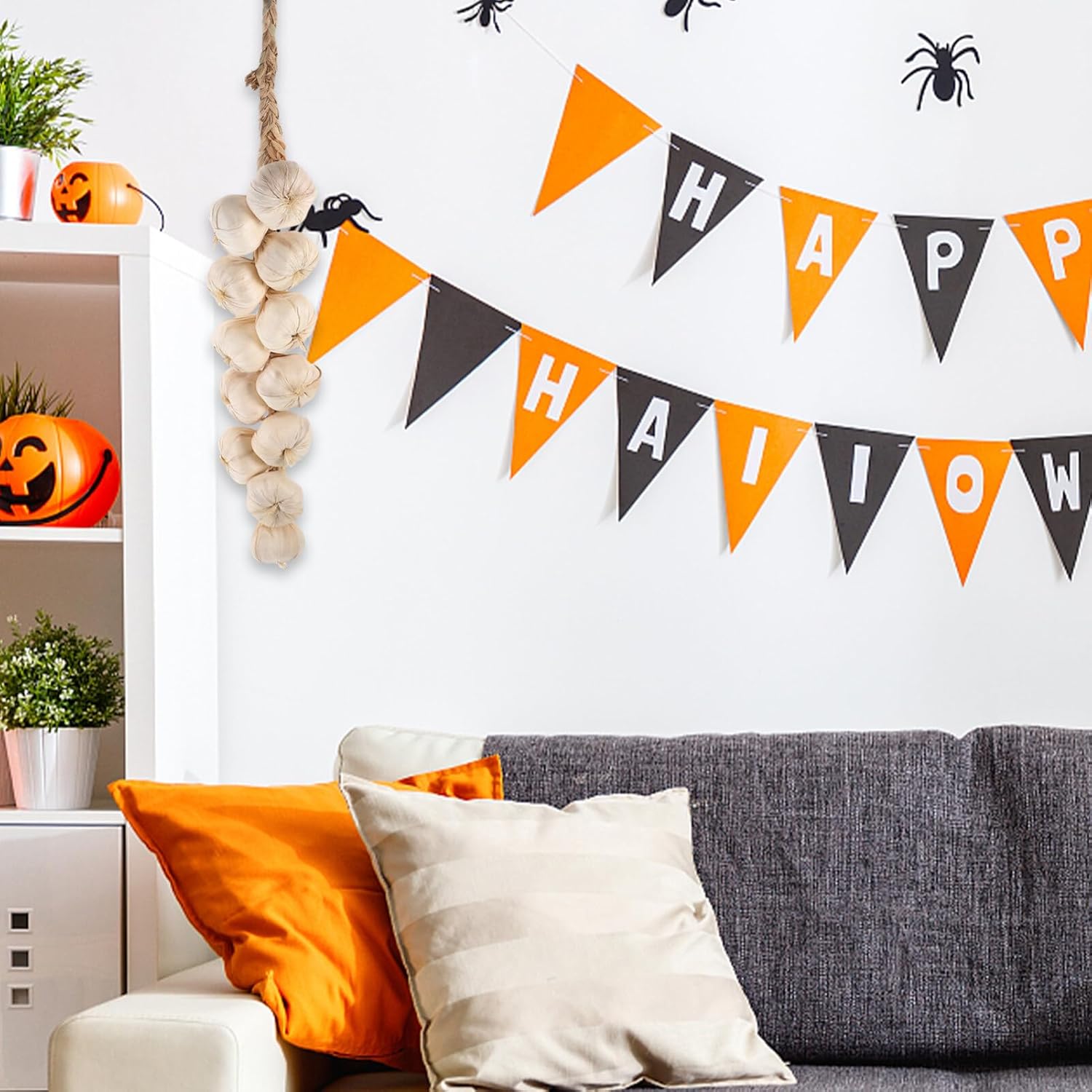 Cabilock Artificial Garlic String Halloween Decor