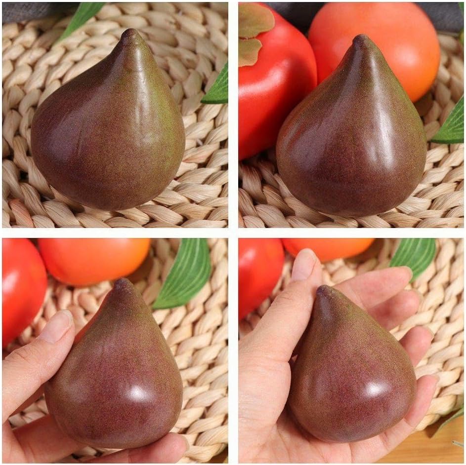 Leadigol Artificial Fig Decoration Set 6PCS Lifelike Fig Photography Props