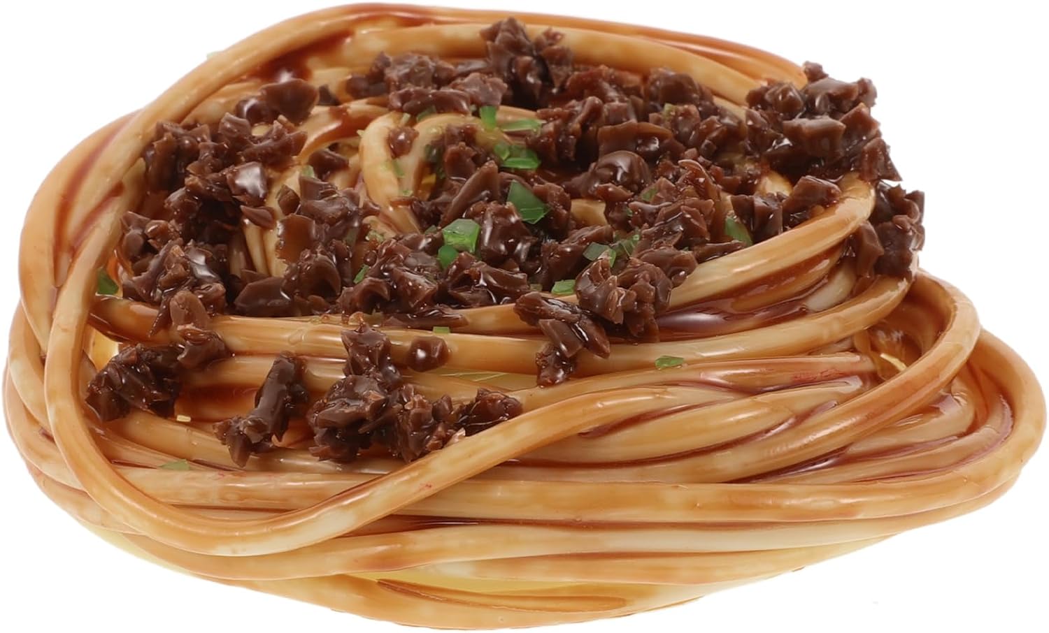 LUOZZY Artificial Spaghetti with Meat Sauce Decorative Food Display Prop