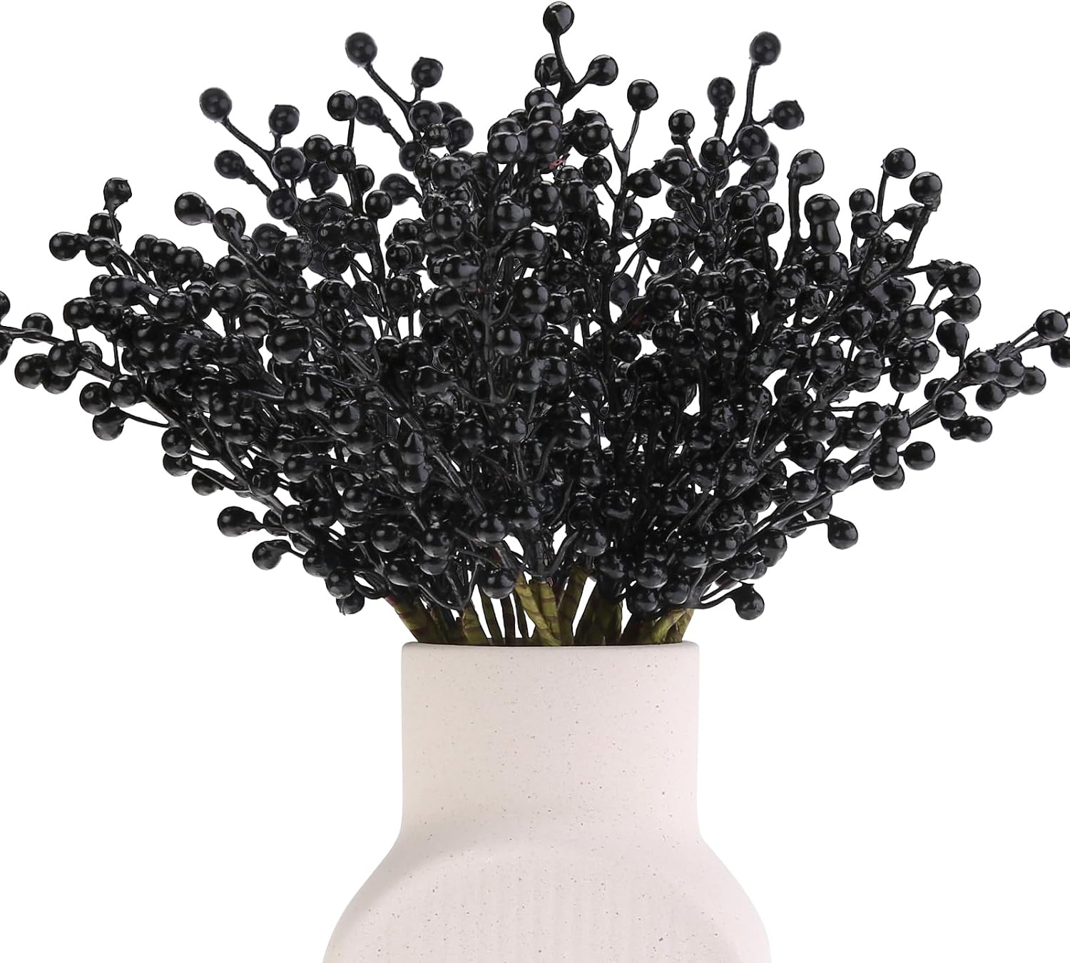 Artificial Black Berries 8 Pack for Christmas Decorations