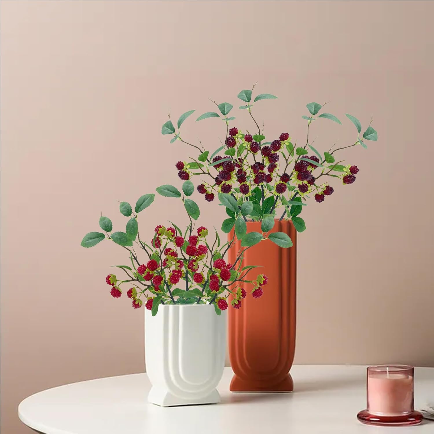 3pcs Faux Blackberry Berries Artificial Raspberry Home Decorations
