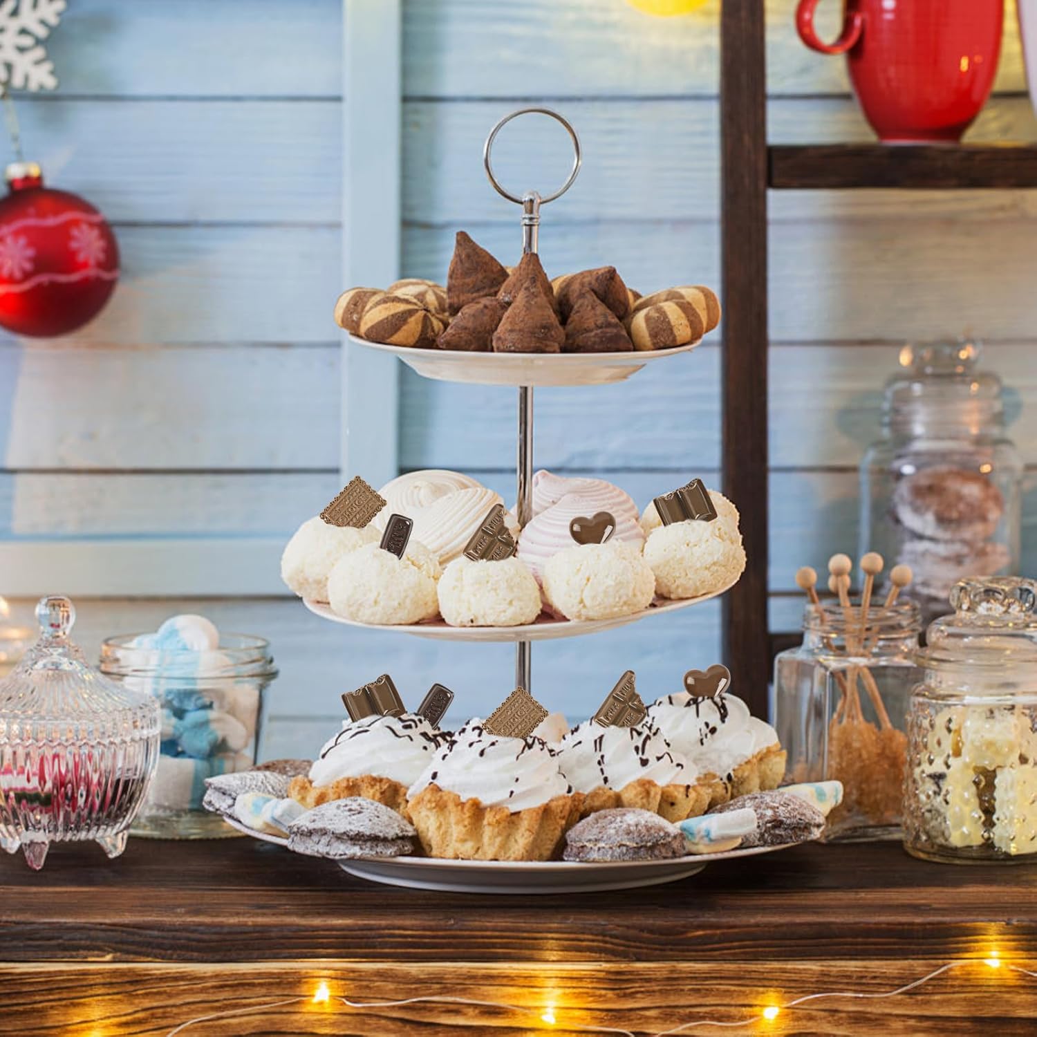 60PCS Artificial Chocolate Resin Decor for Home Party Photography