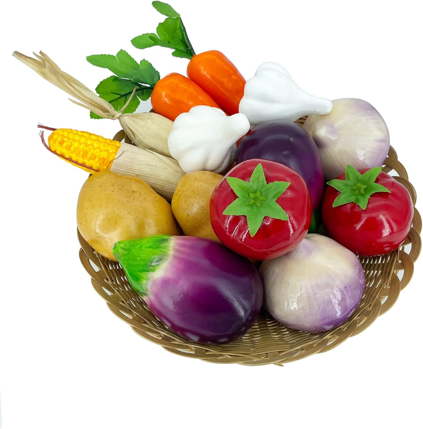Realistic Artificial Cauliflower Decor Set 2pcs