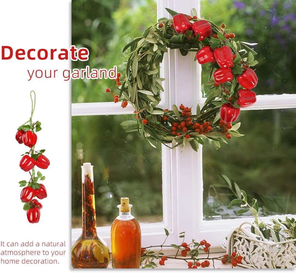 VIOCIWUO Artificial Bell Pepper String 2Pcs