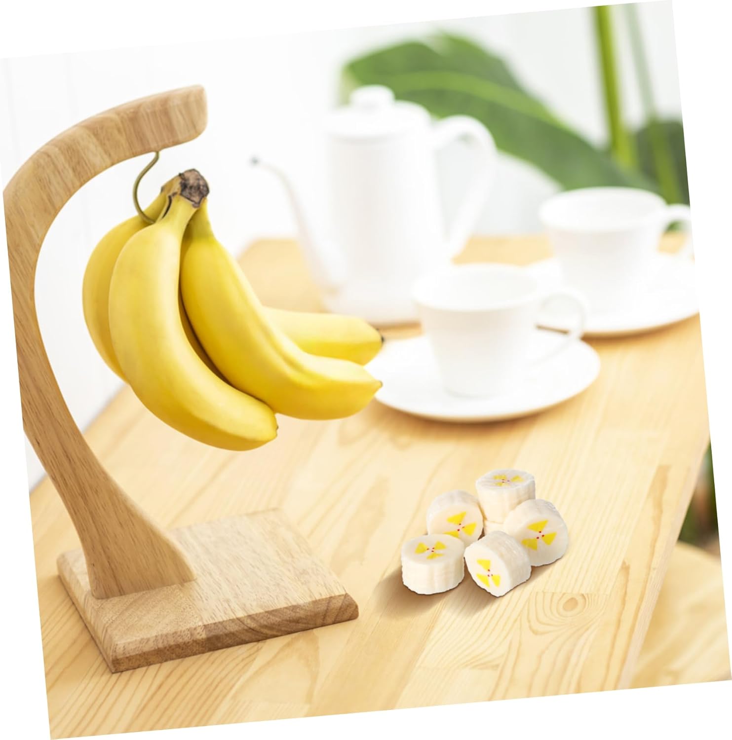 6pcs Artificial Banana Slices for Party Centerpiece