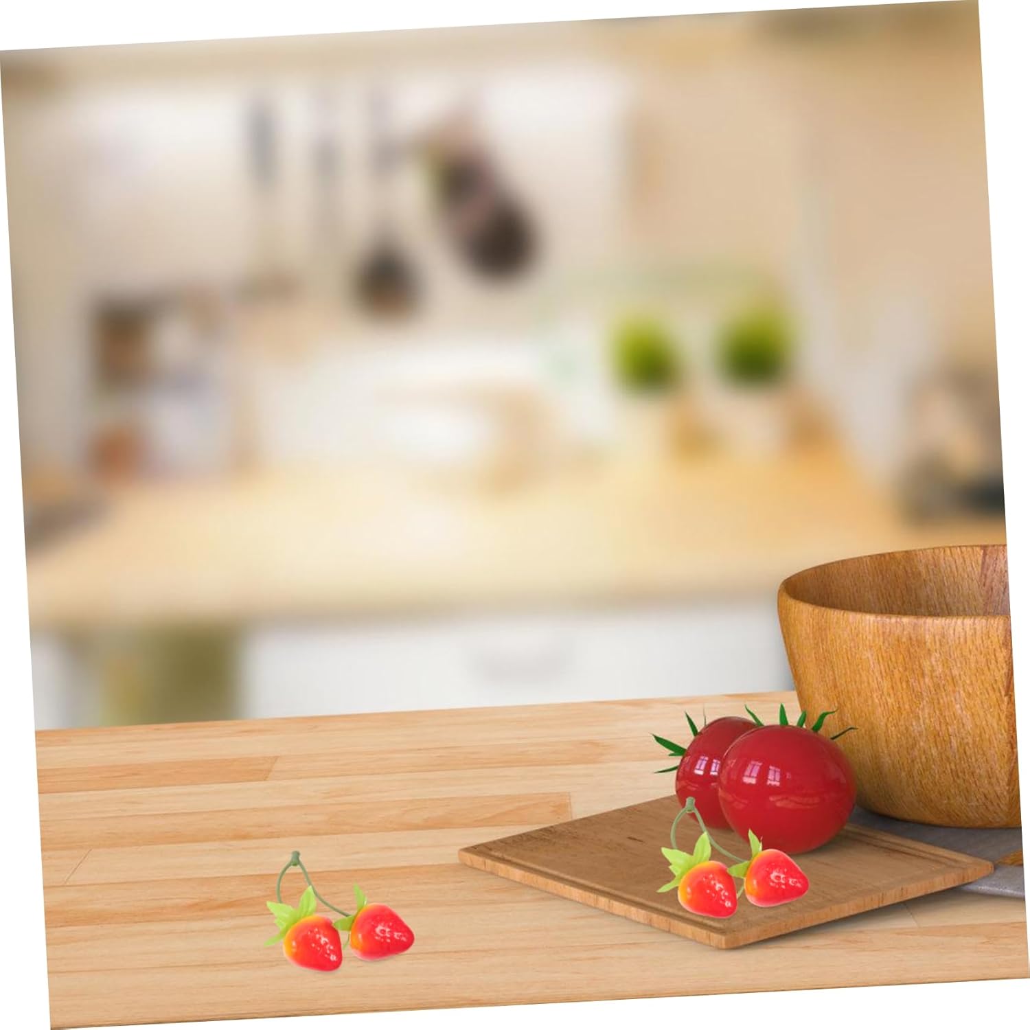 Garneck 20pcs Artificial Strawberry Decorations