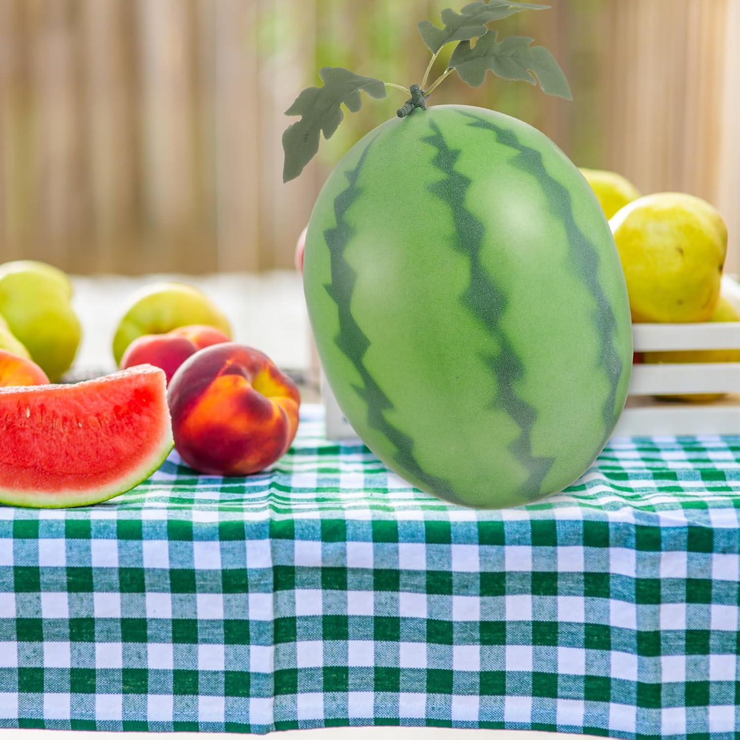 VOSAREA Realistic Artificial Watermelon Statue