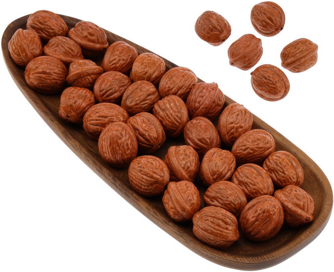 30PCS Artificial Walnuts for Home Vase Decoration