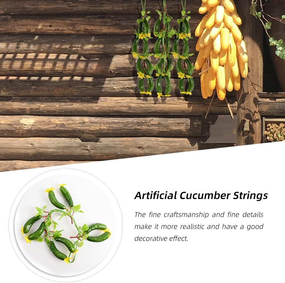 Fake Cucumber String Art for Home Kitchen Decor
