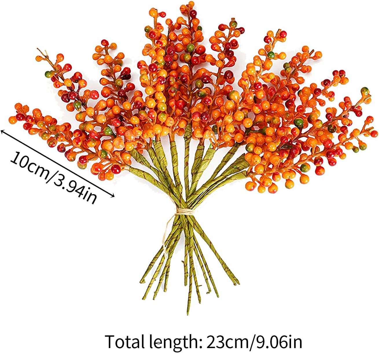 Belupai 12Pcs Artificial Berry Stems 9in Fall Picks