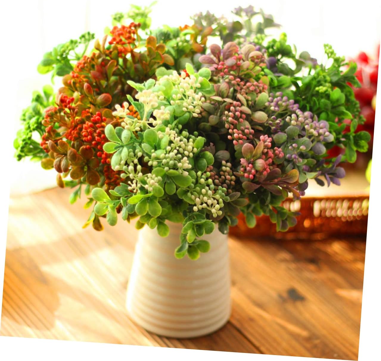 Luxshiny 5pcs Artificial Lifelike Berries for Home Kitchen Decor
