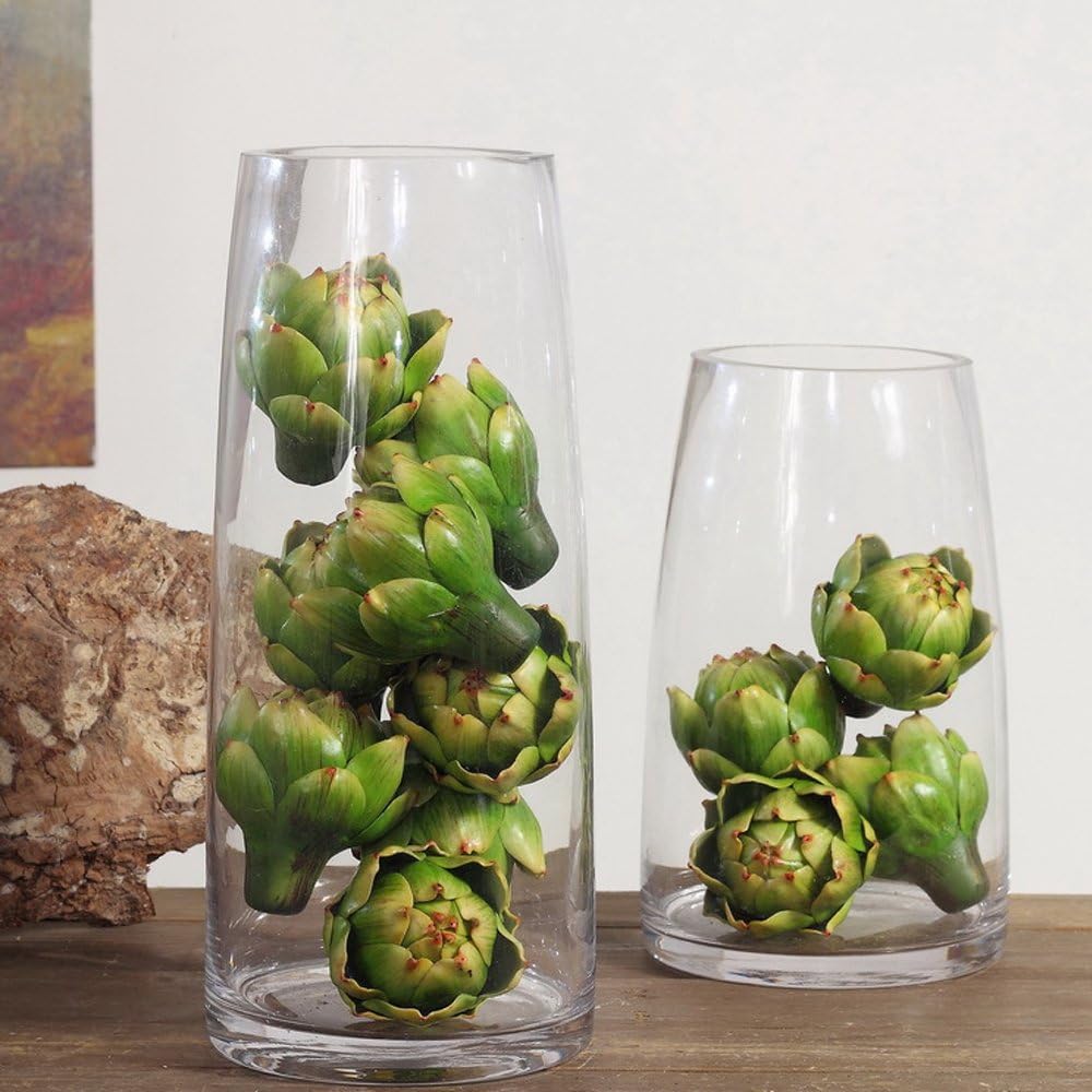 Artificial Artichoke Vegetables Decor Set of 6 Green Large
