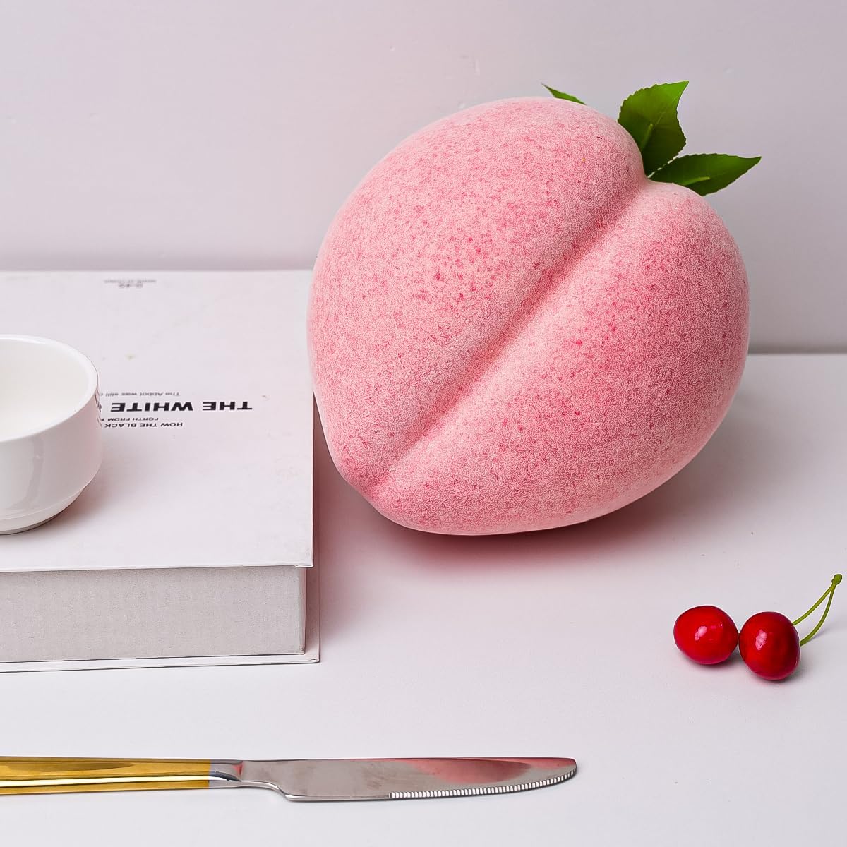 Folmywy 7 Inch Realistic Artificial Peach Decoration