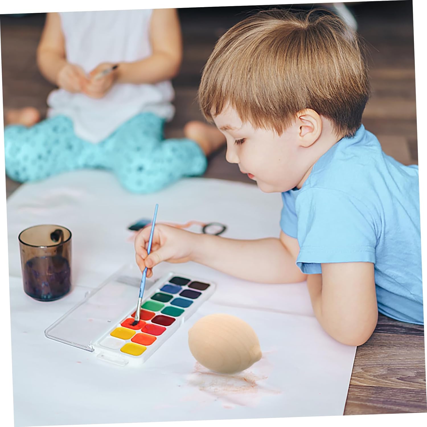 Artibetter 5pcs Wooden Lemon Shape Painting Kit for Kids