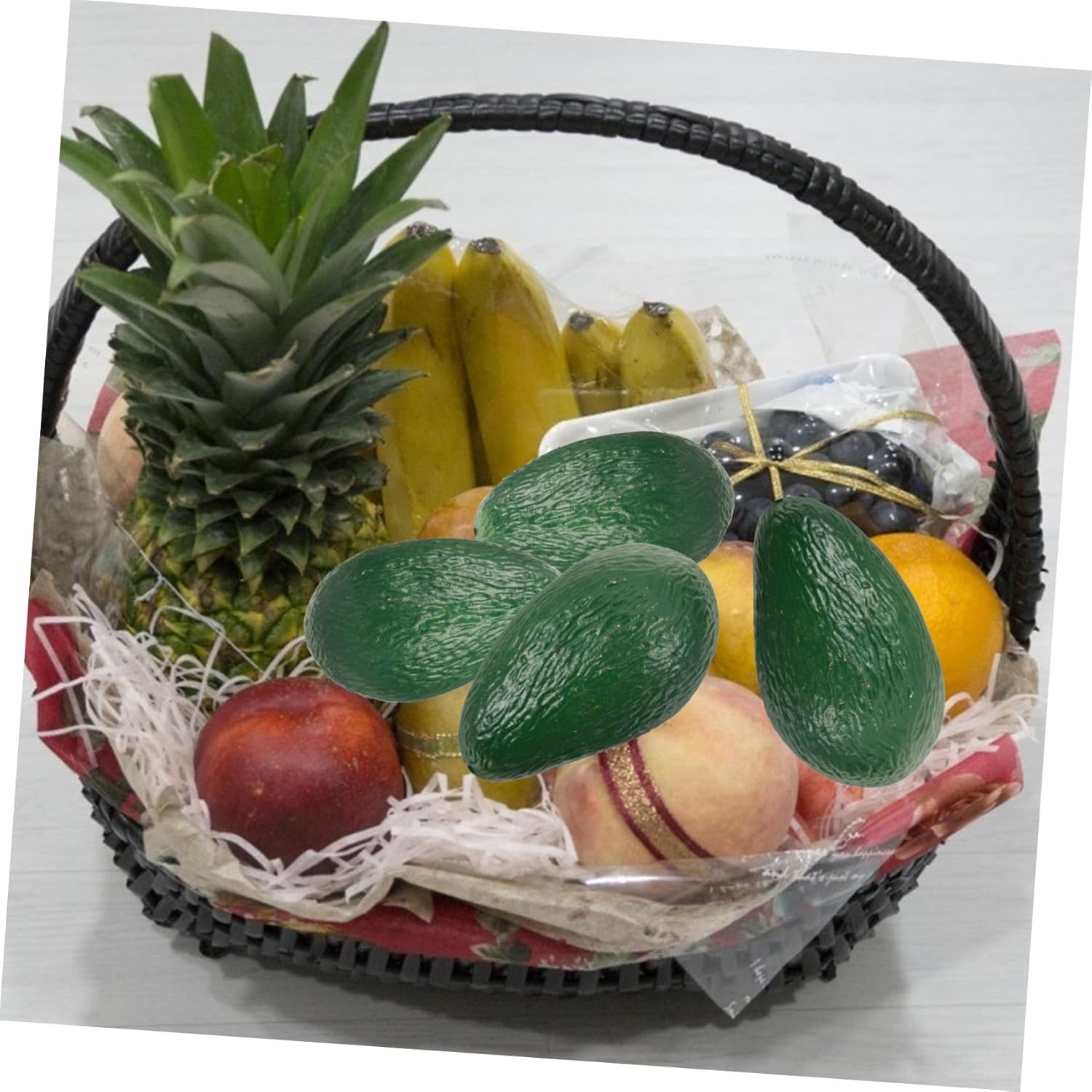 Realistic Avocado Simulation Artificial Fruits for Store Display