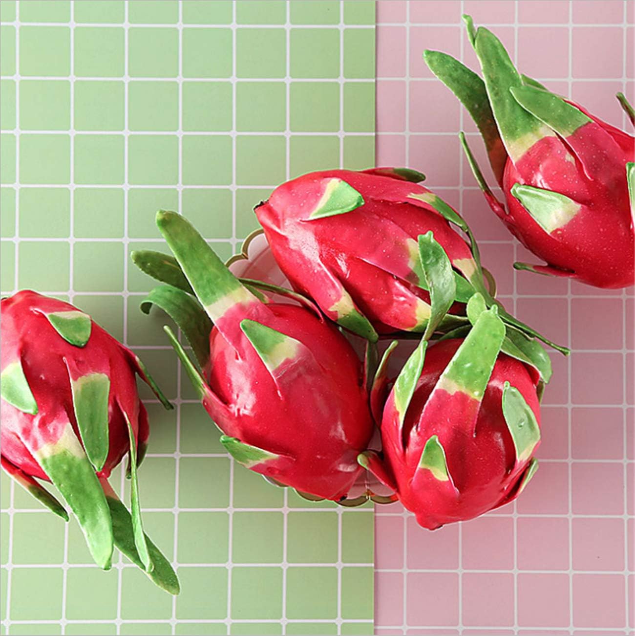 Zzooi 1PCS Artificial Pitaya Display Prop