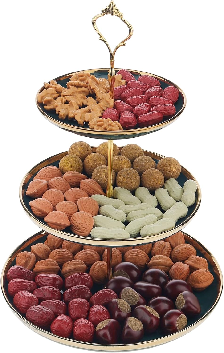 Gresorth 40pcs Artificial Walnut Display Decoration