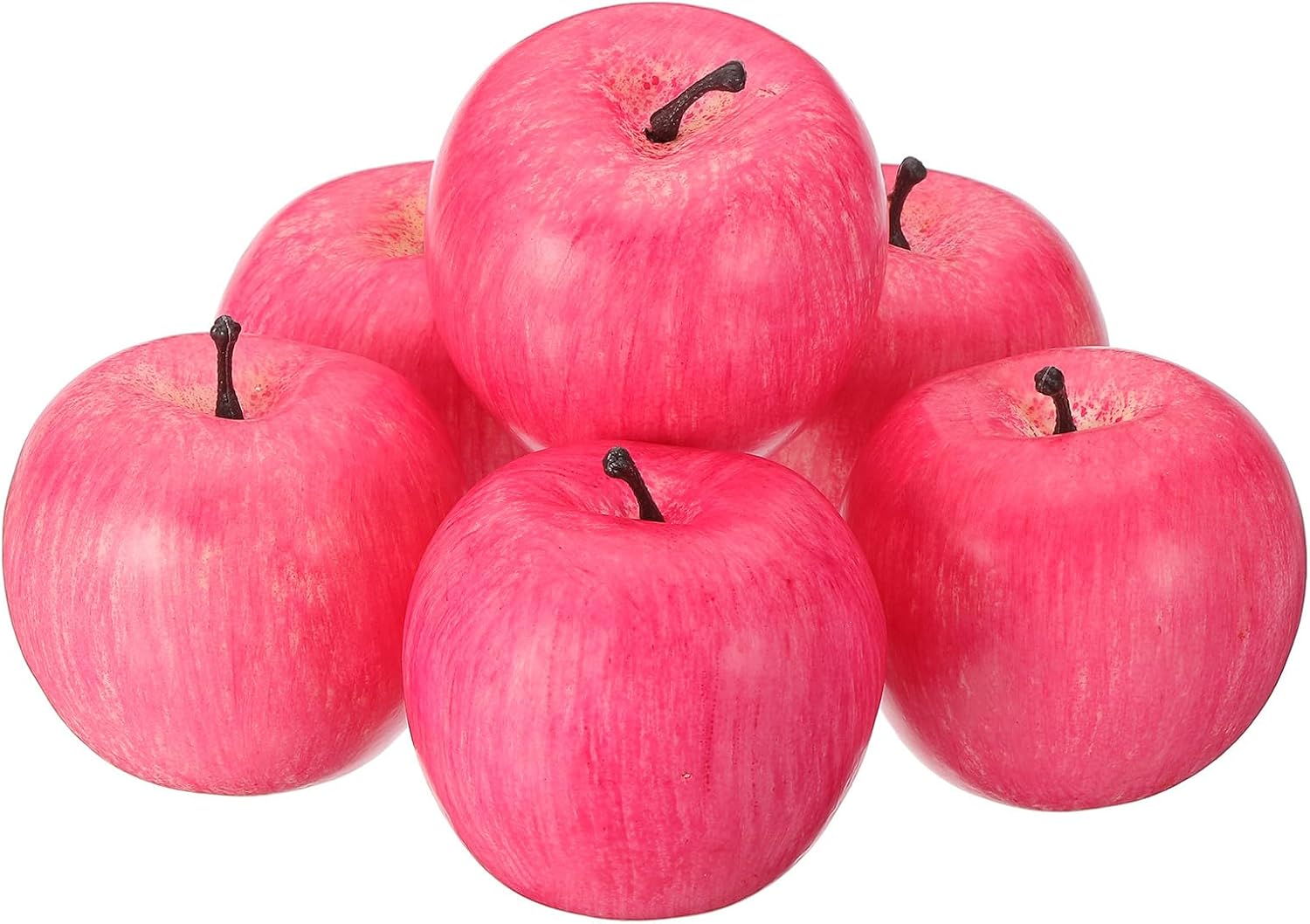 PATIKIL 6 Pcs Artificial Pink Apple Decor