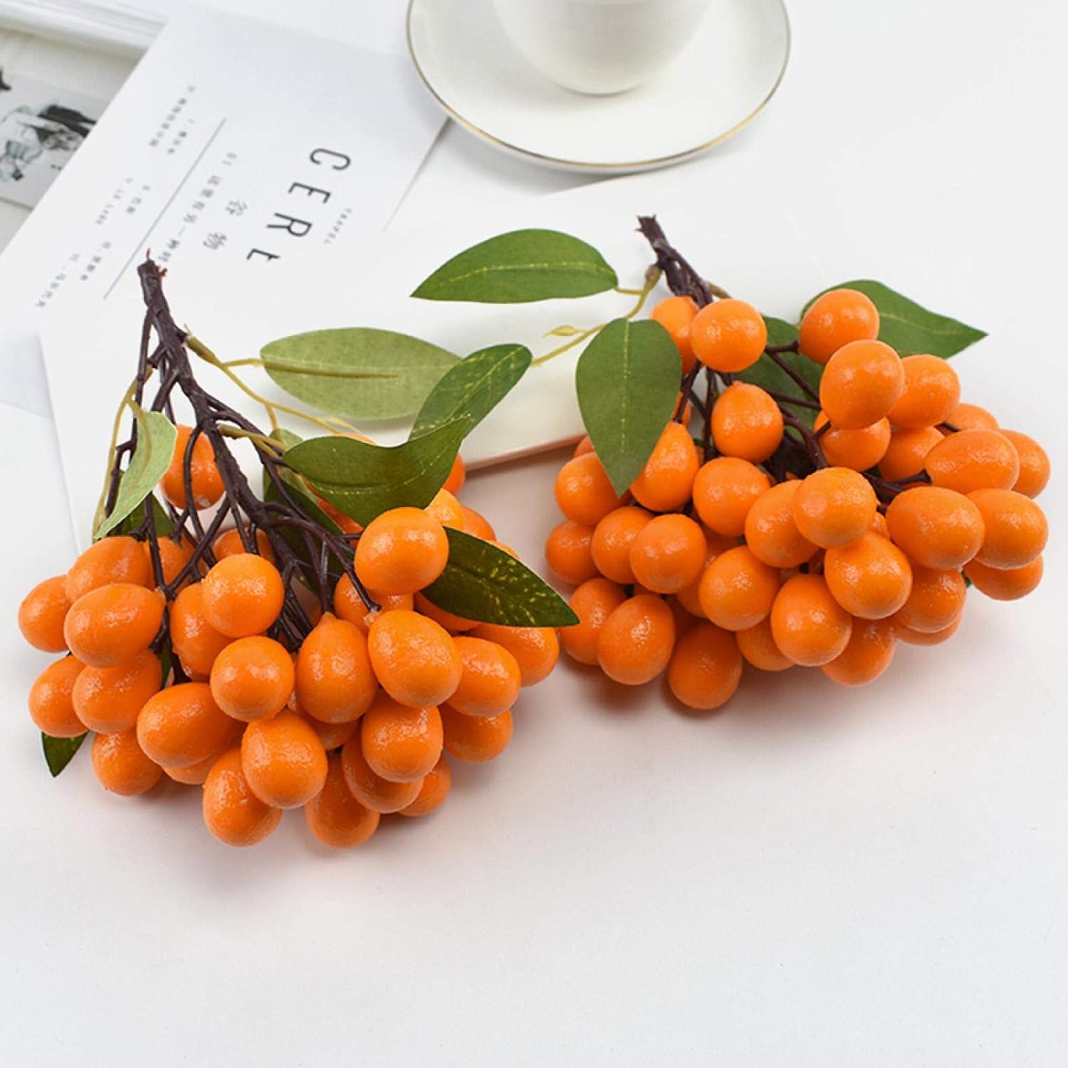 Artificial Kumquat Bunch 19cm Long for Home Decor