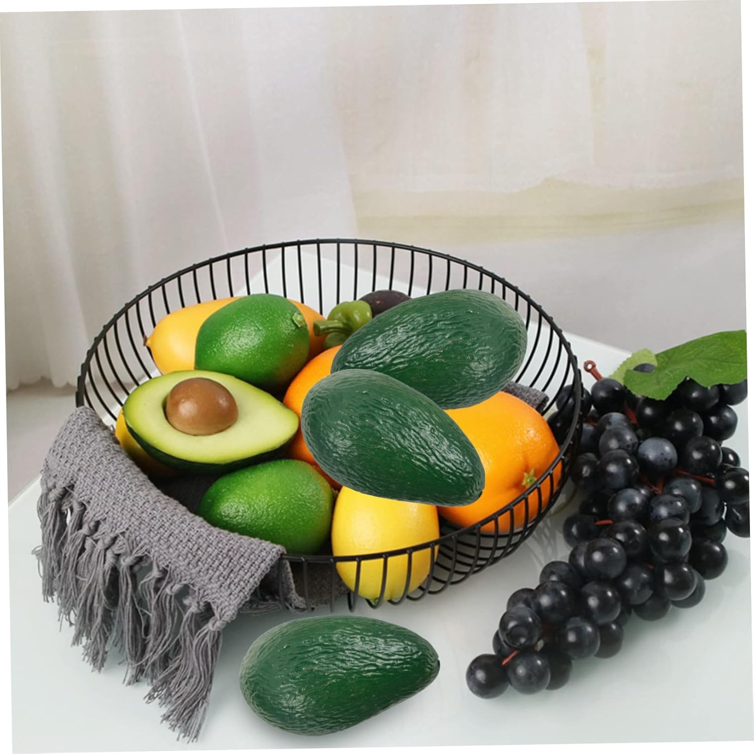 Realistic Avocado Simulation Artificial Fruits for Store Display