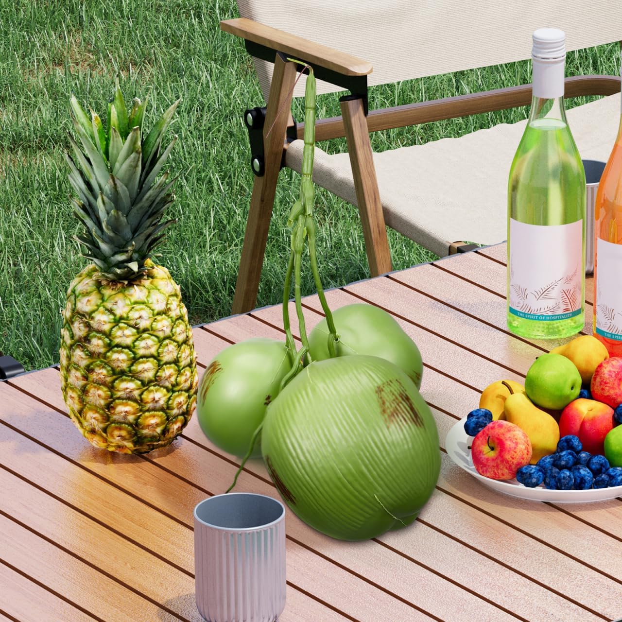 Garneck Artificial Coconut Decorations for Tropical Events