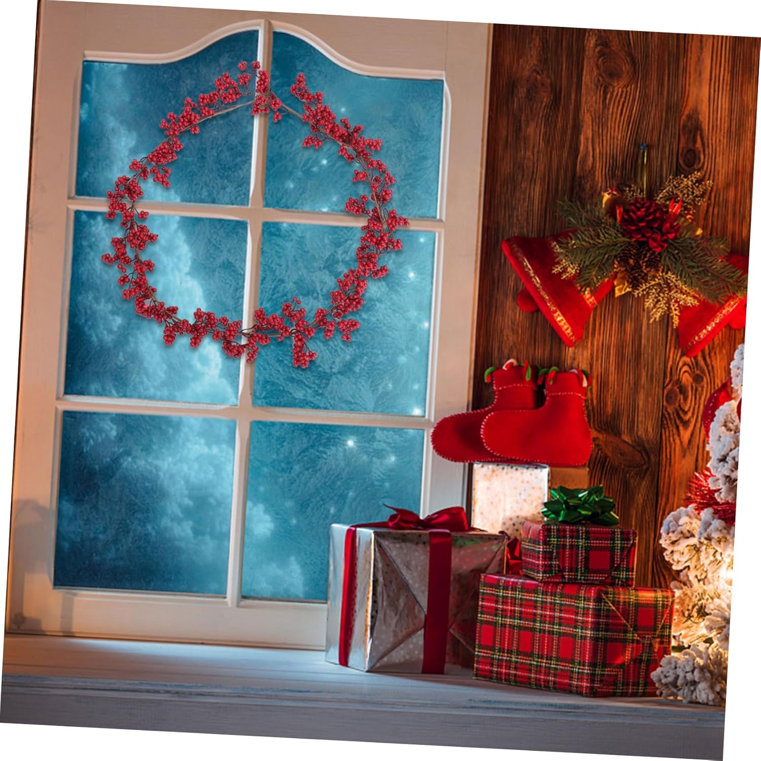 Christmas Artificial Red Fruit Decor for Home and Party