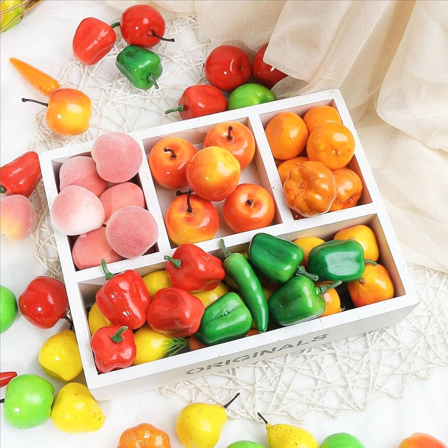 20Pcs Artificial Black Cherry Faux Fruit Decor