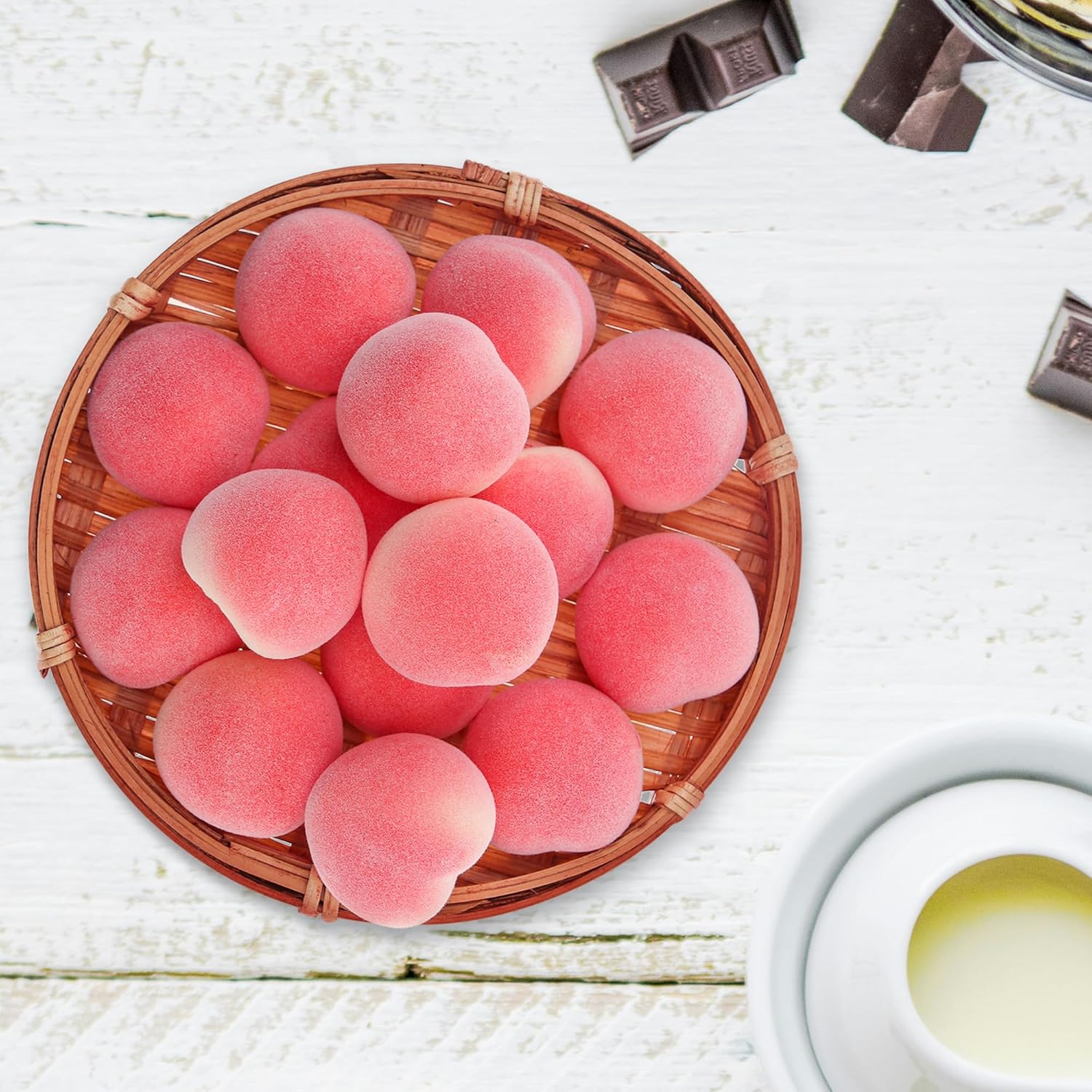 27 Pcs Mini Artificial Peach Fruits for Decoration