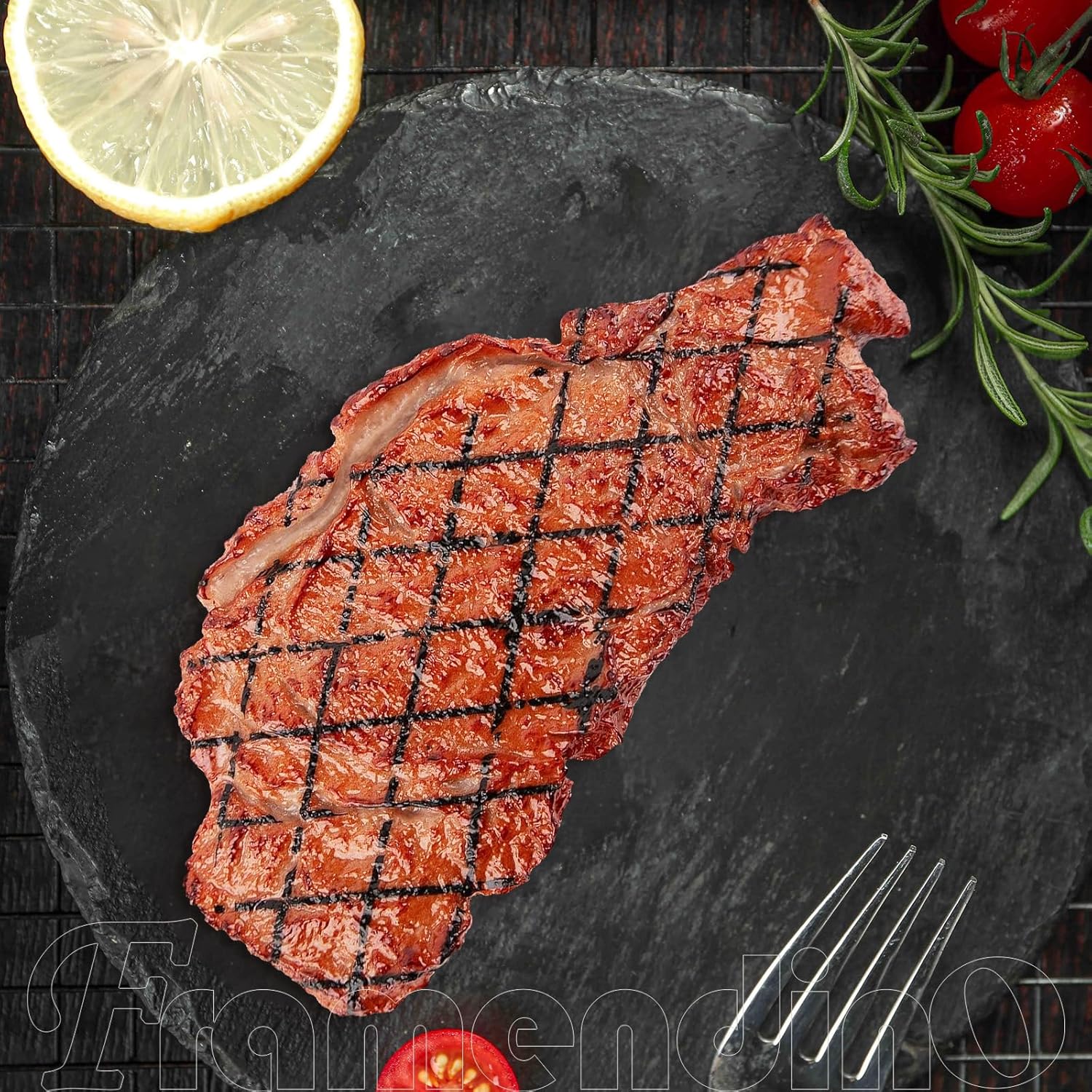 Framendino 2 Pack Artificial Steak for Display and Photography