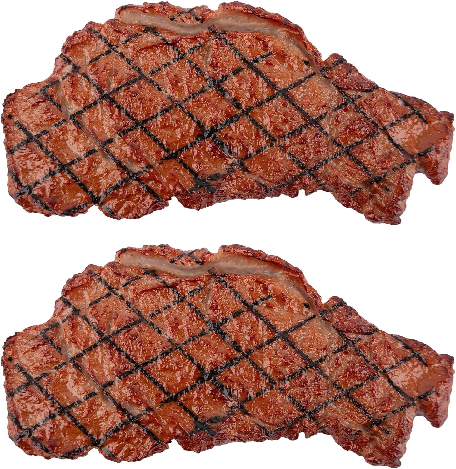 Framendino 2 Pack Artificial Steak for Display and Photography