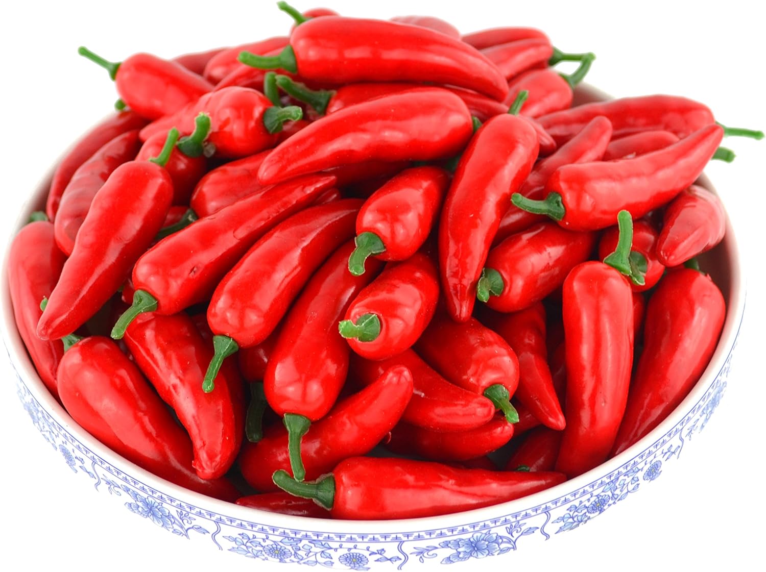 JEDFORE Realistic Artificial Red Pepper Set 36pcs