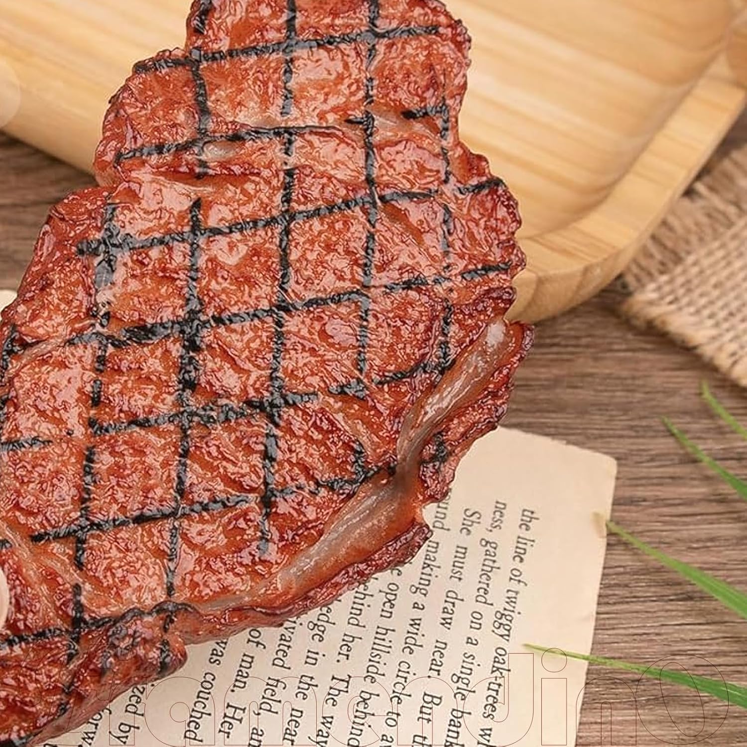 Framendino 2 Pack Artificial Steak for Display and Photography