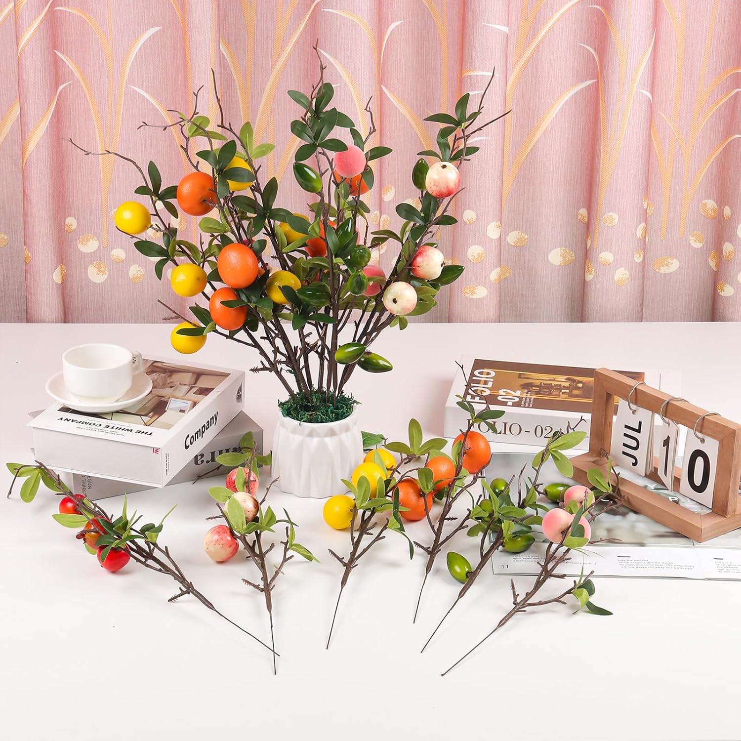 Gresorth Yellow Mini Lemon Artificial Decoration 5pcs