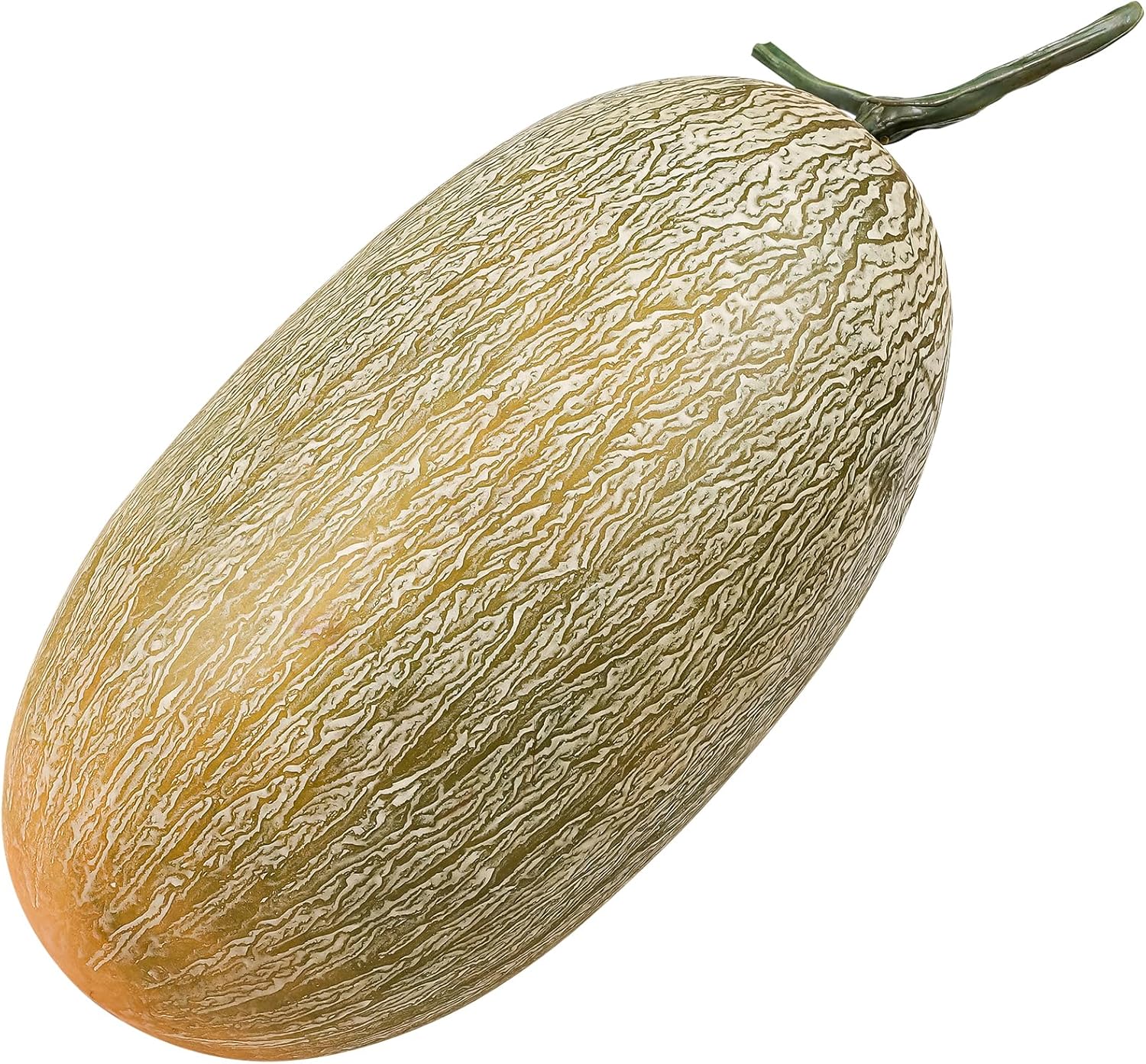 Folmywy Realistic Fake Cantaloupe 12 Inch Decoration