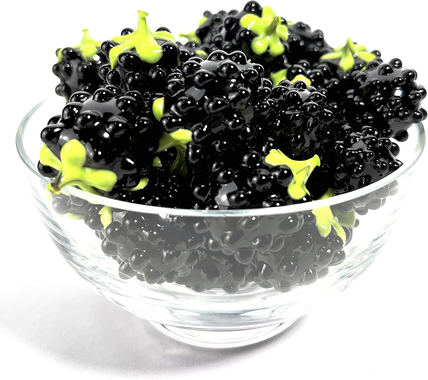 Handmade Murano Glass Blackberry Figurines 3PCS
