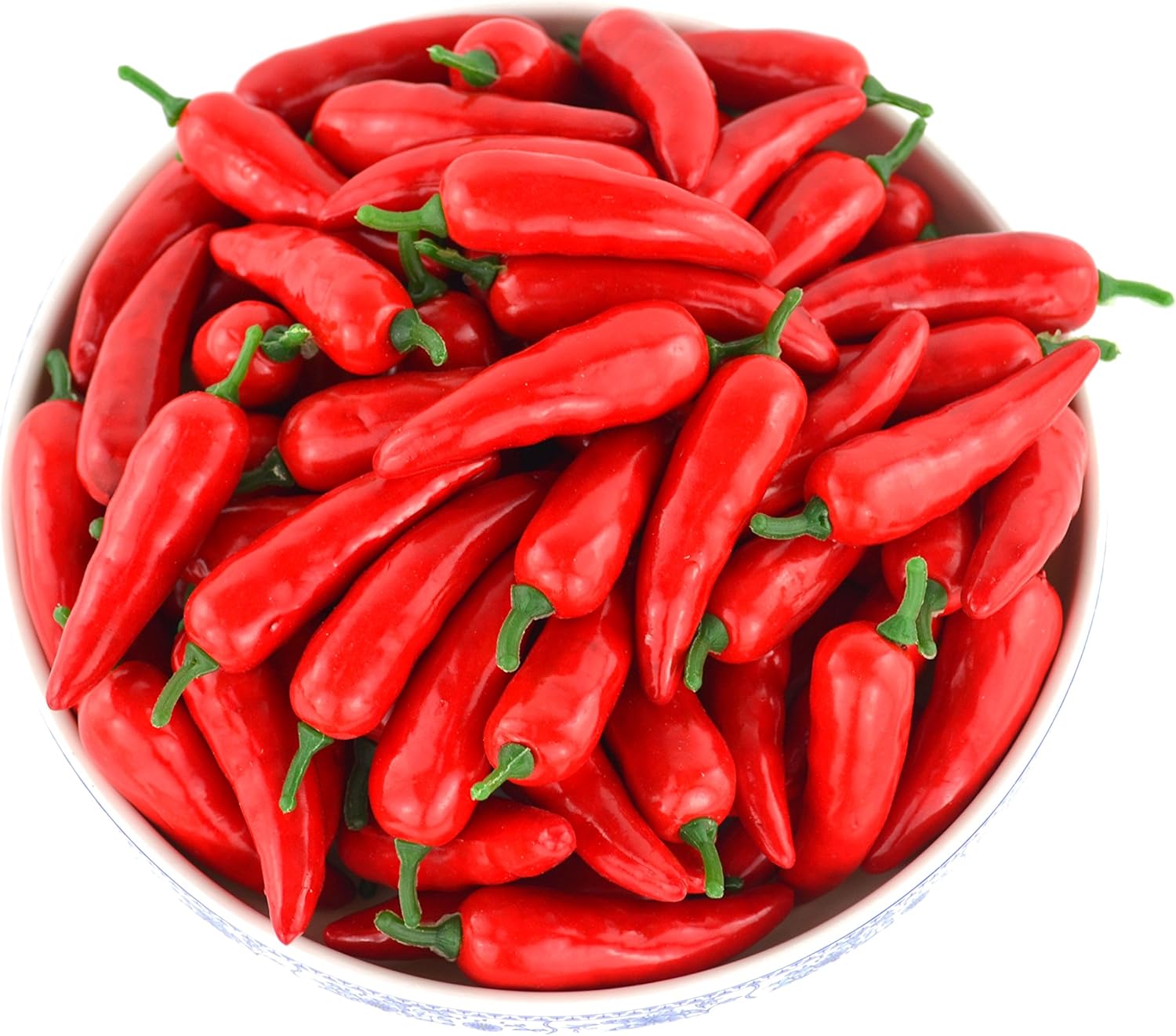 JEDFORE Realistic Artificial Red Pepper Set 36pcs